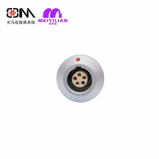 Conector de vaivén circular triaxial coaxial impermeable del soporte del panel de la serie 0s/1s